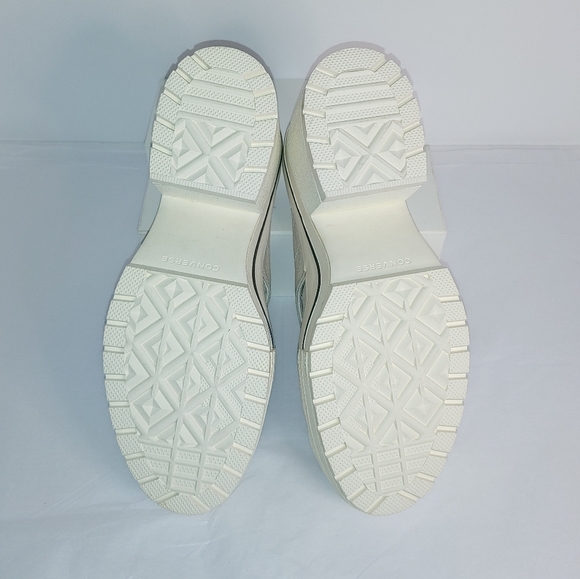 Beige platform heeled converse all stars - Picture 5 of 7